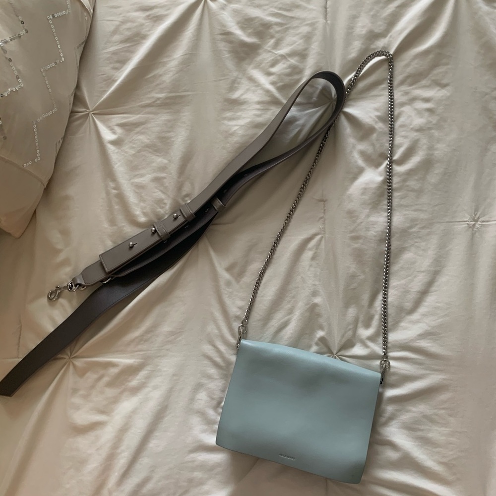 ALLSAINTS Zep Colorblock Leather Shoulder Bag - Picture 3 of 8